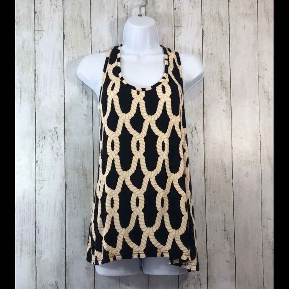 Macbeth Collection Braided Racerback Tank Top NWT Large